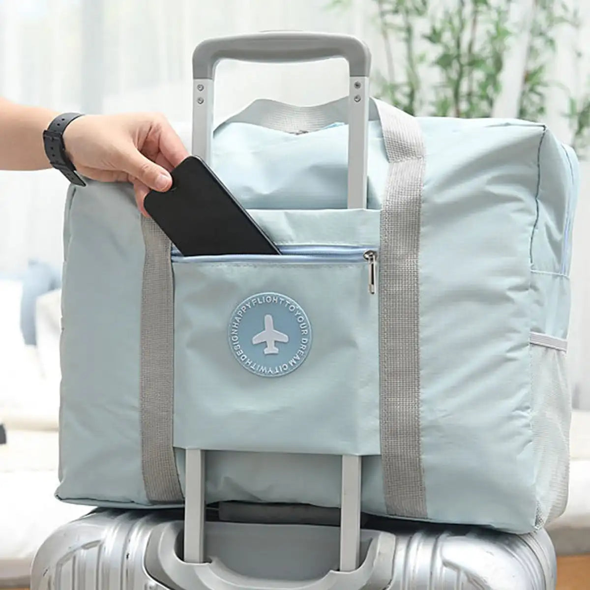 Spacious Folding Luggage Bag with Extra Pockets - Halri