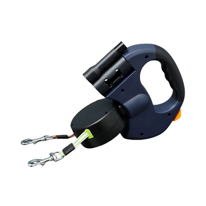 Dual Dog Leash with LED Light and 360° Rotation - Halri