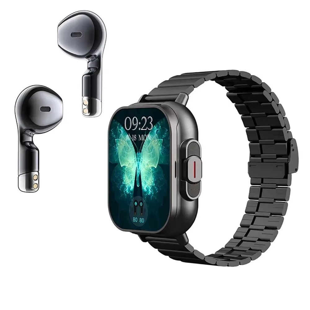 Compact Smartwatch with Bluetooth and Fitness Tracking