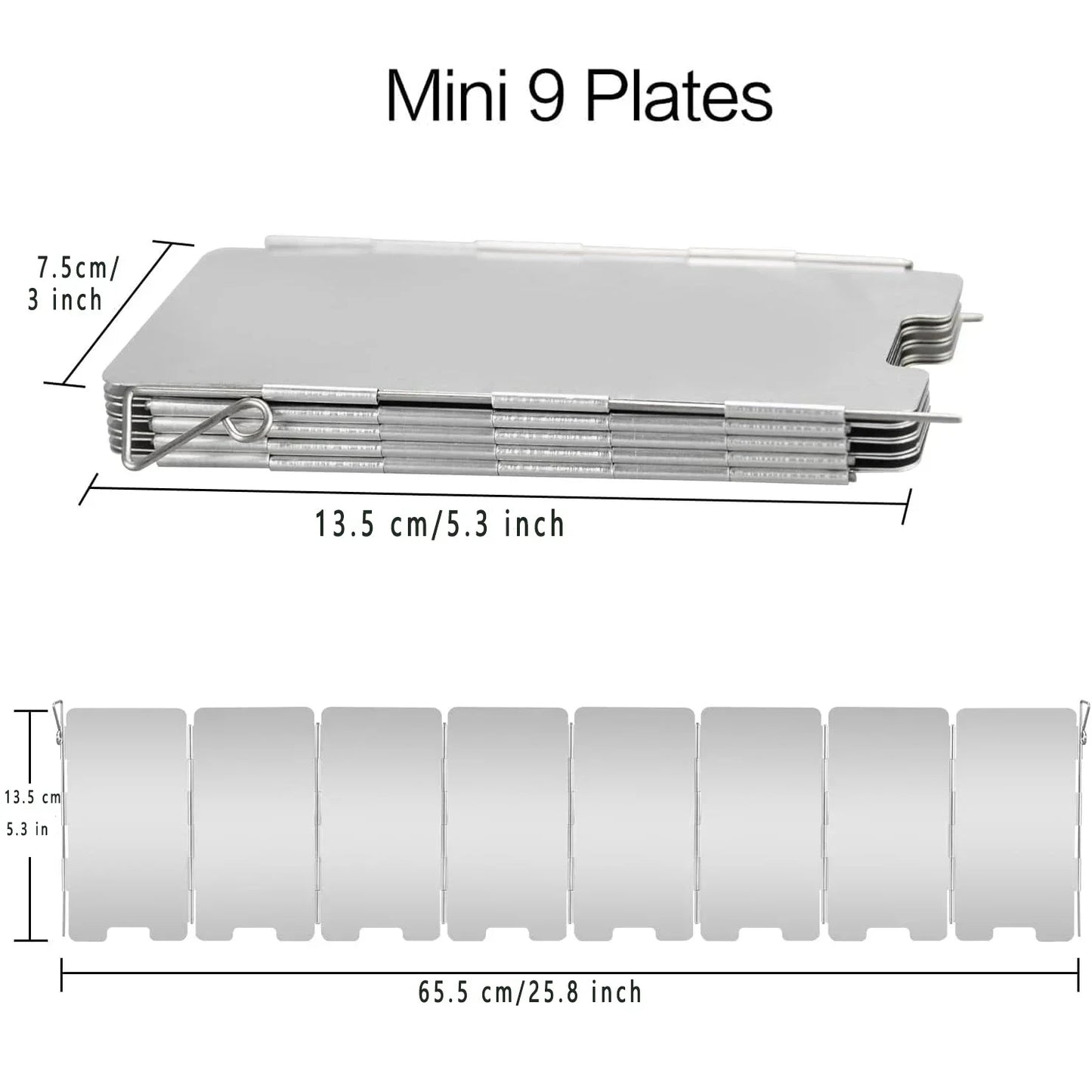 Portable Camping Windscreen for Gas Stoves Stainless Steel - Halri