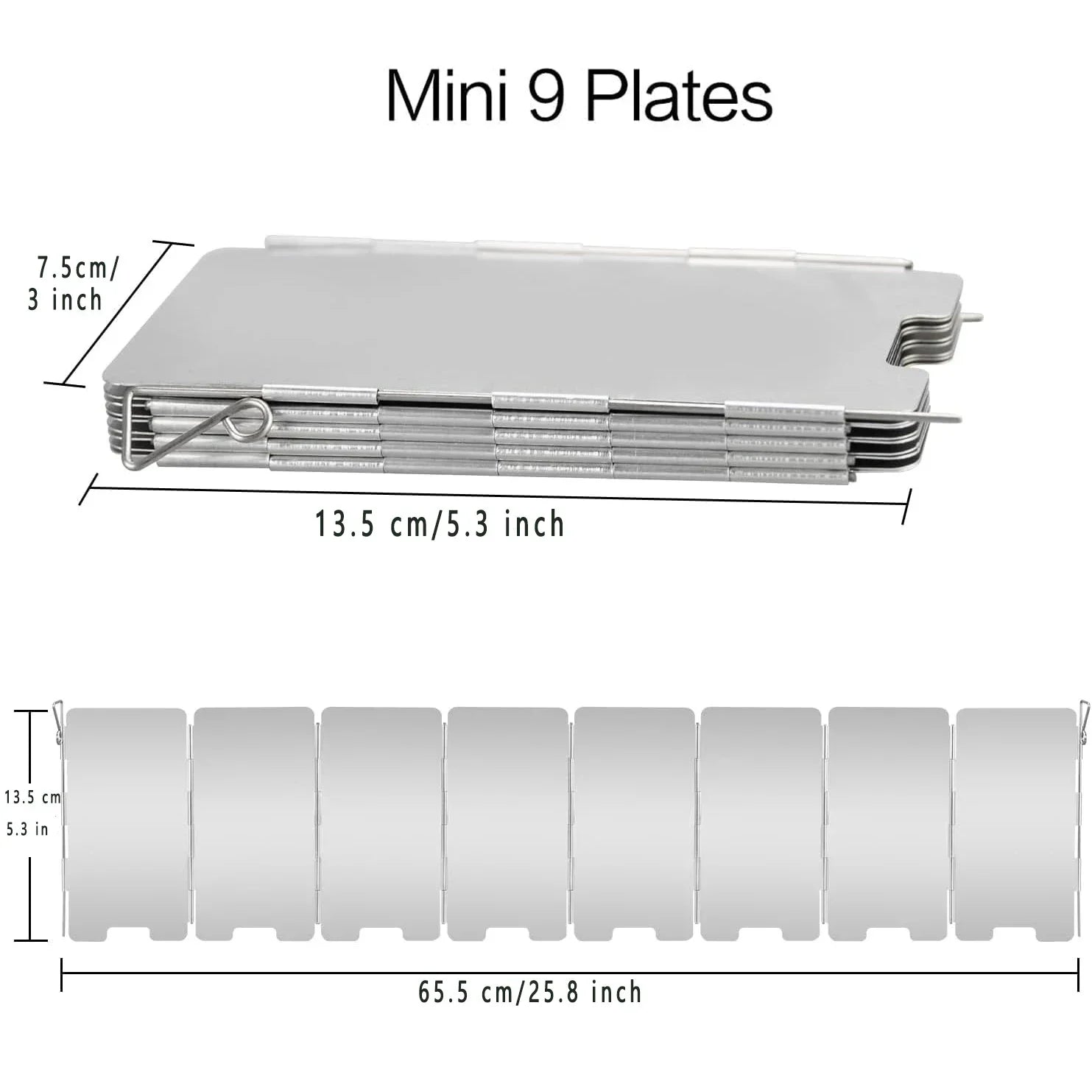 Portable Camping Windscreen for Gas Stoves Stainless Steel - Halri