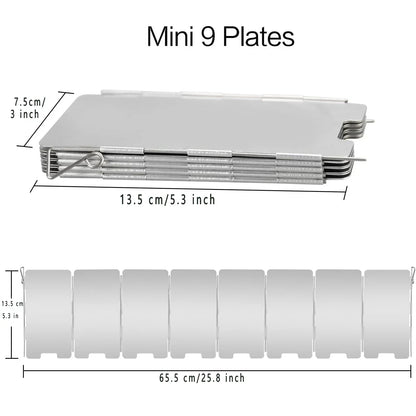 Portable Camping Windscreen for Gas Stoves Stainless Steel - Halri