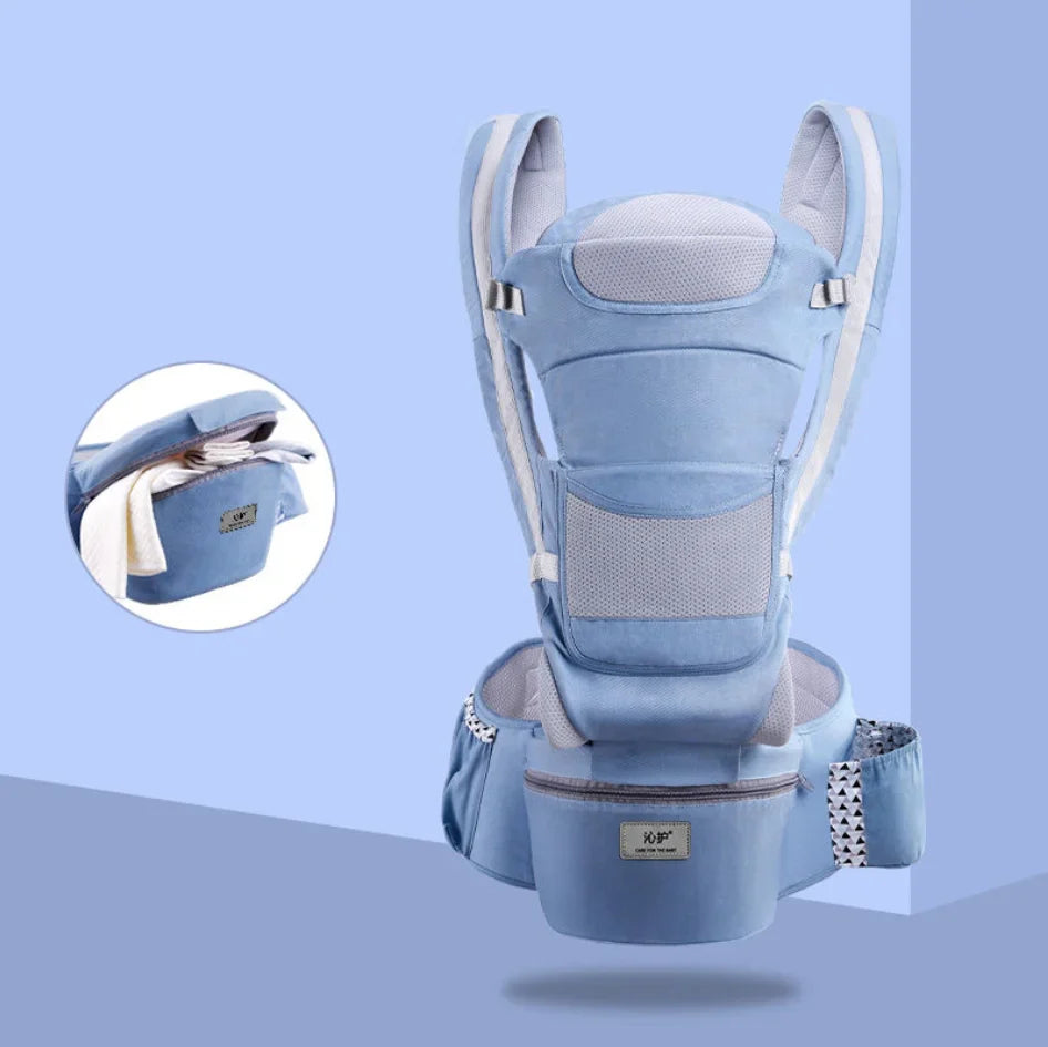Versatile Baby Sling with Built-in Hip Seat