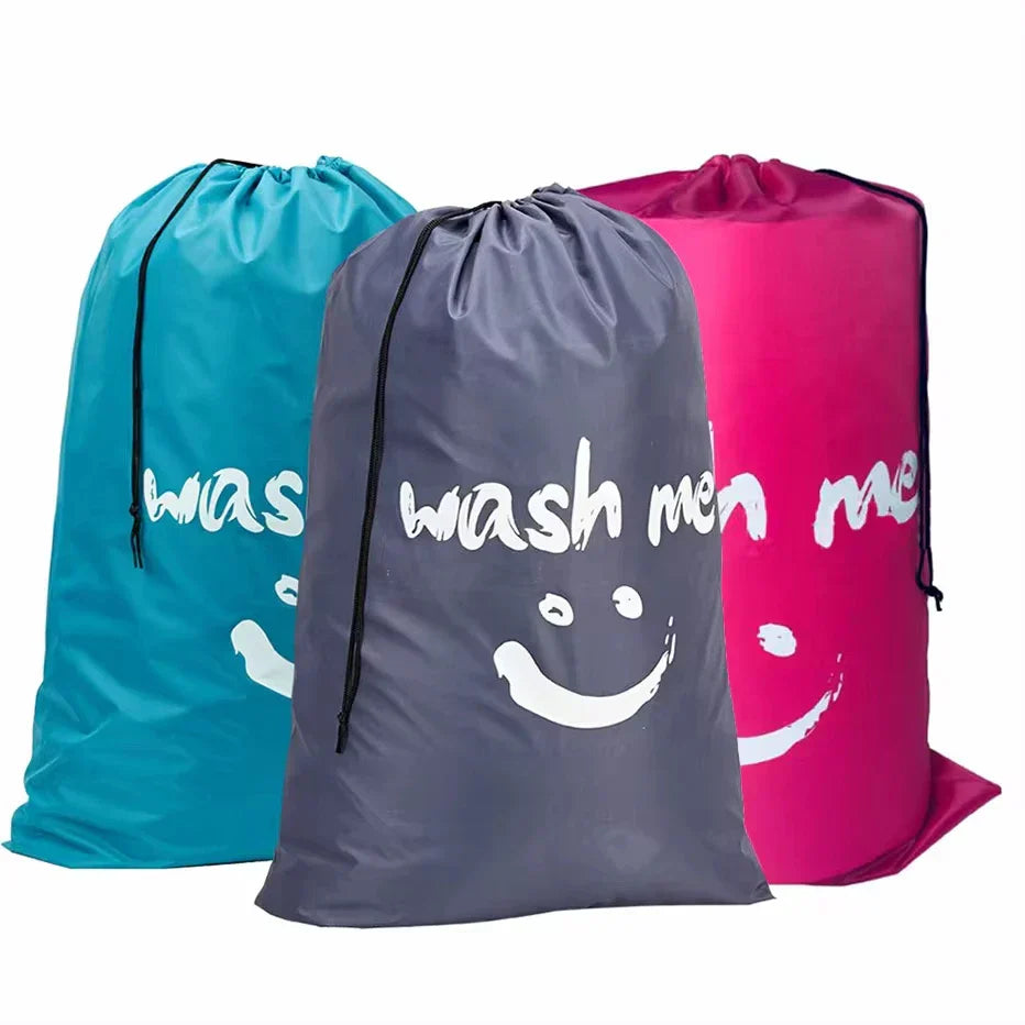 Durable Travel Laundry Bag with Fun Wash Me Design - Halri