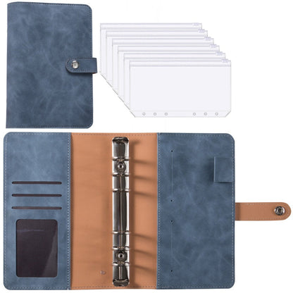 Practical Leather Wallet Notebook Expense Tracker