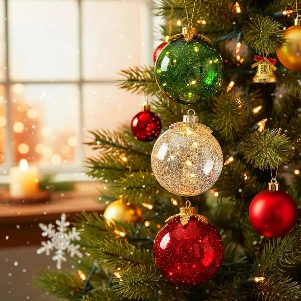 Soft LED Christmas Ornament Ball with Timer