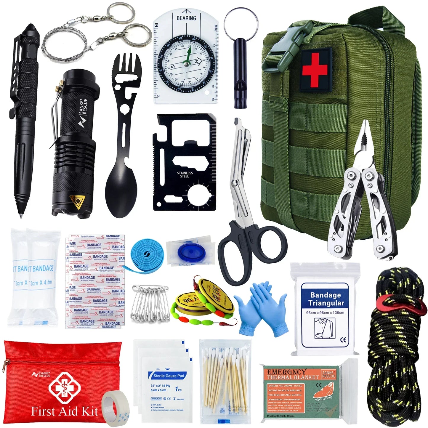 Emergency Medical Kit Bag – Complete First Aid Backpack - Halri
