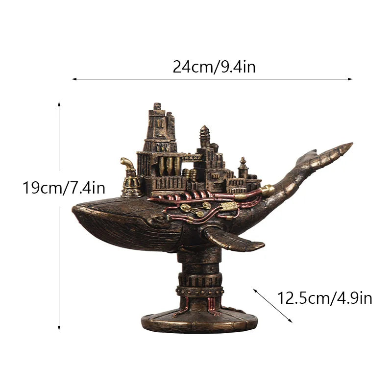 Unique Octopus Gear Figurine Home Decoration
