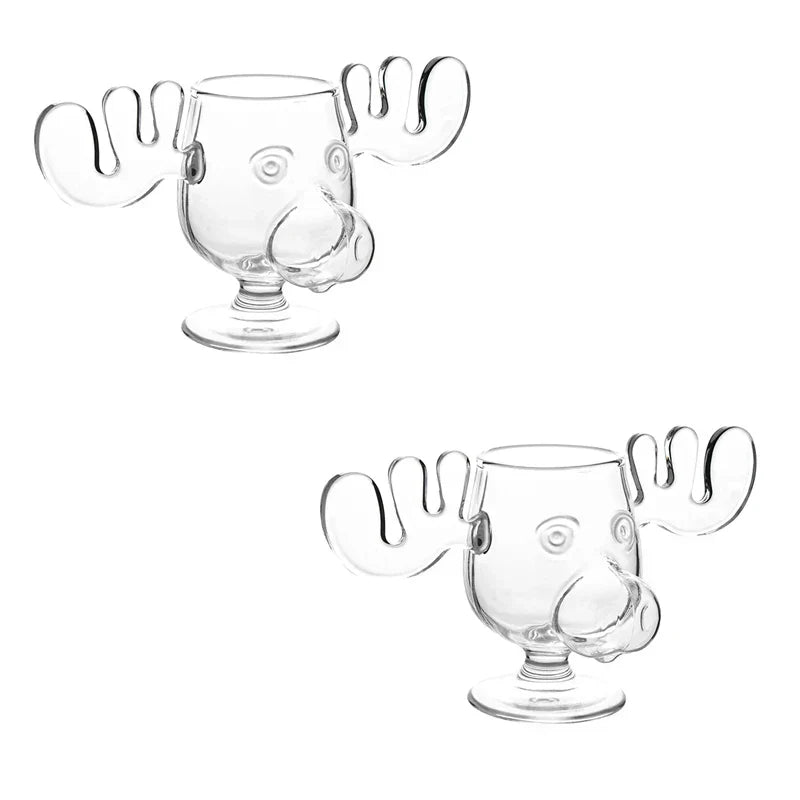 Rustic Woodland Deer Design Glass - Halri