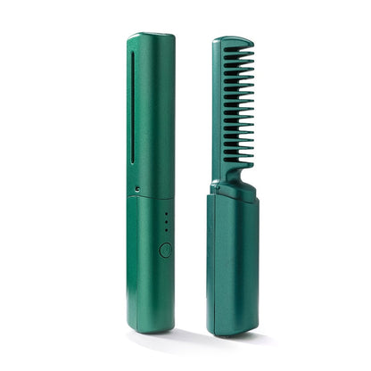 Portable Electric Heat Comb Hair Straightening Tool