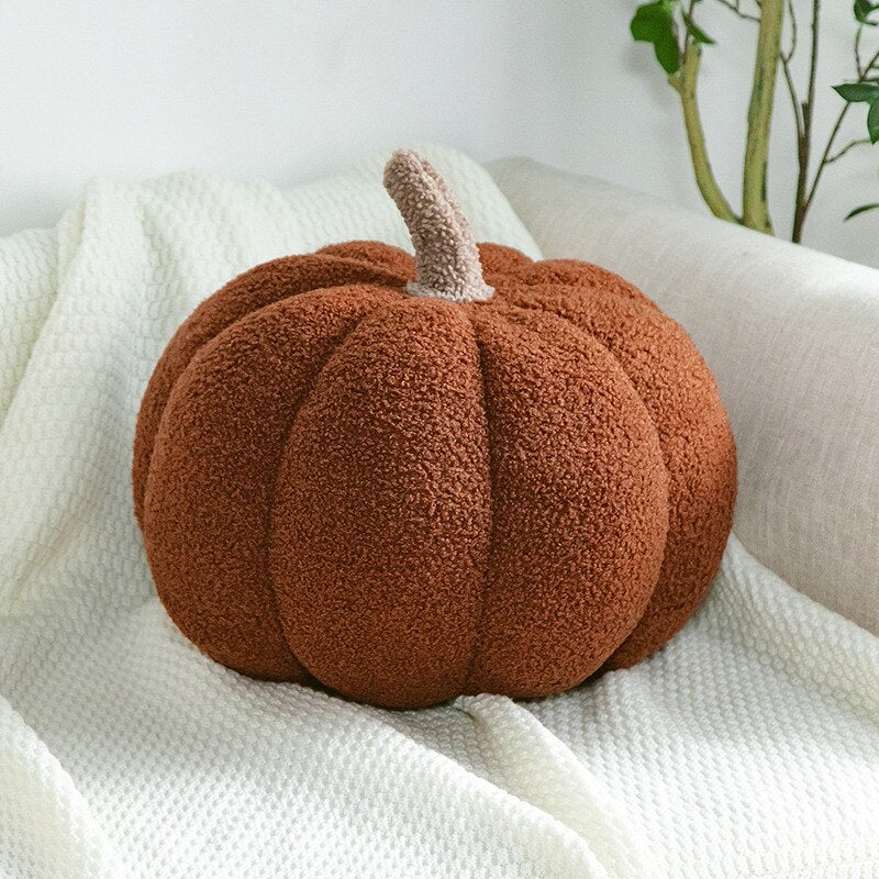 Cozy Orange Halloween Throw Pillows