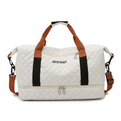 Spacious Sports Duffel Bag with Shoe Pocket