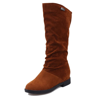 Warm Insulated Mid Calf Winter Boots for Women