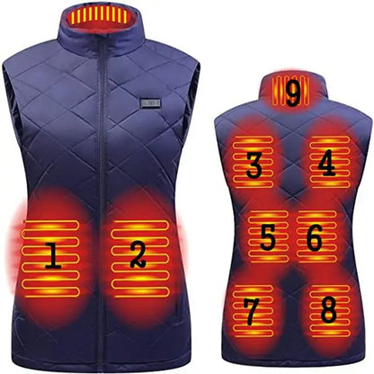 Warm Women's Heated Vest with USB Power