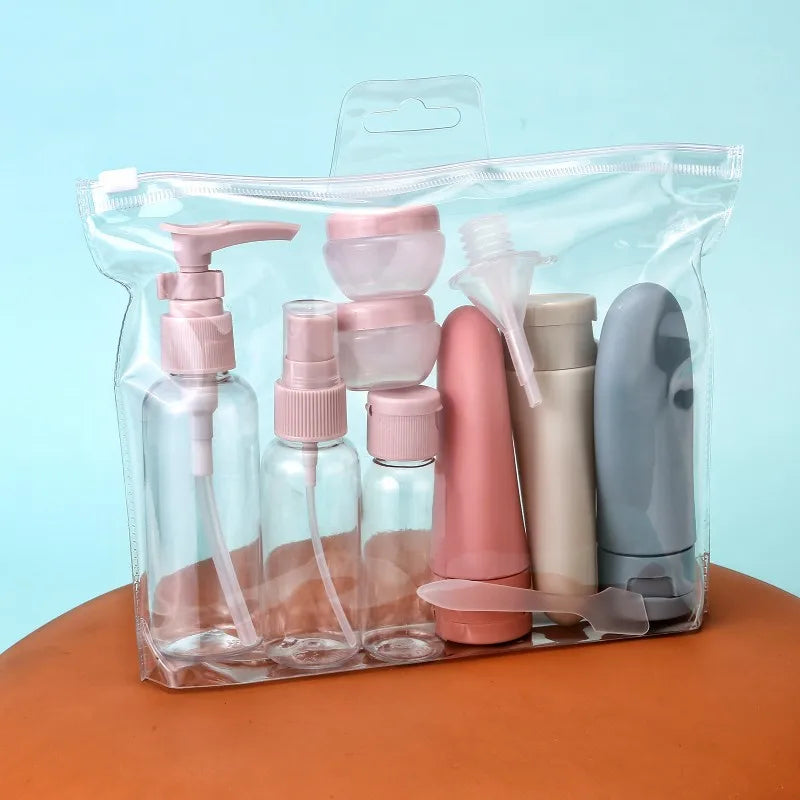 Portable 11pc Travel Cosmetic Bottle Set - Halri