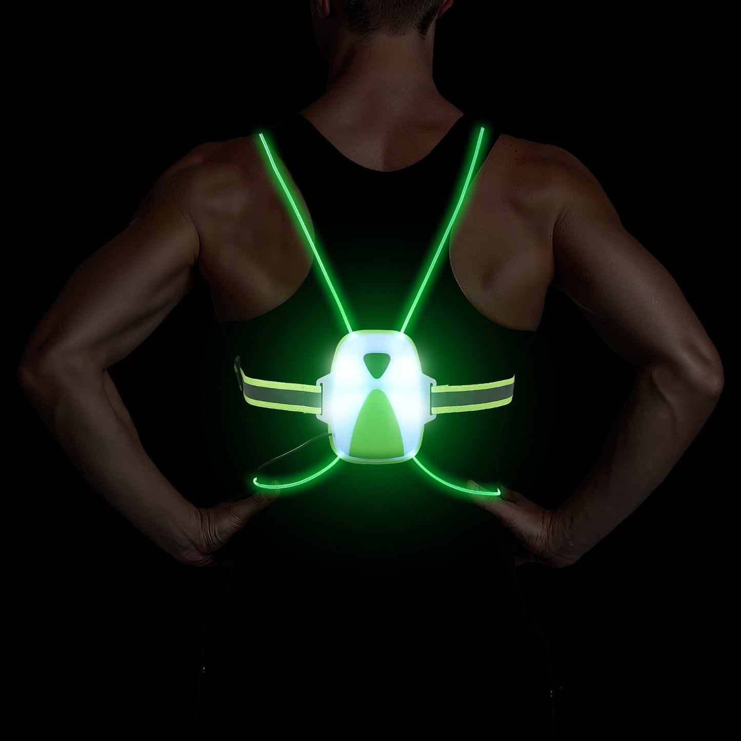 Bright Reflective LED Safety Running Vest