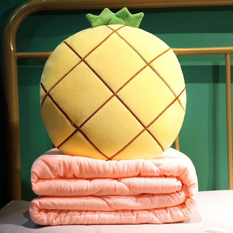 Cozy Fruit Portable Foldable Blanket Pillow