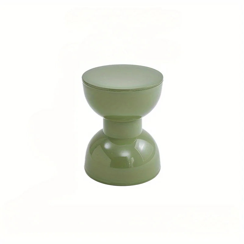 Compact Round End Table for Living Room