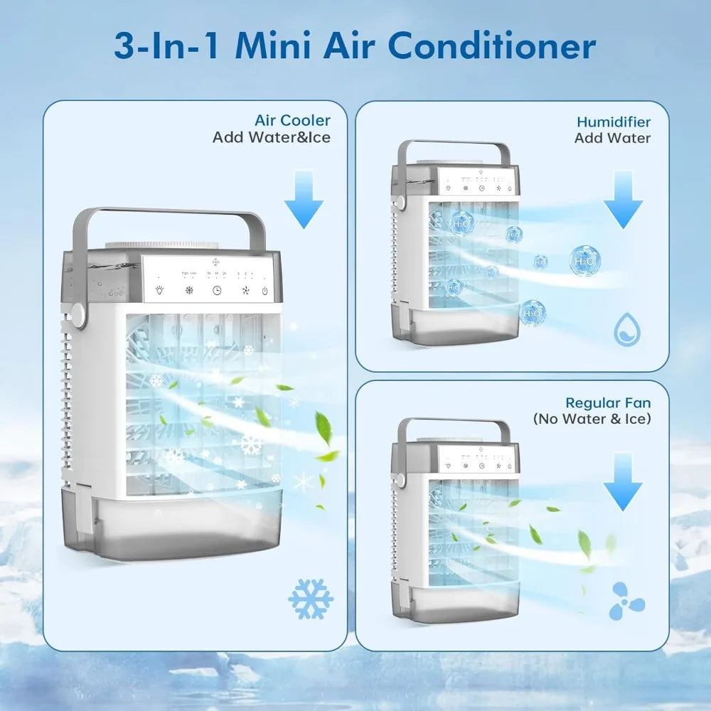 Portable Mini Air Conditioner with Timer