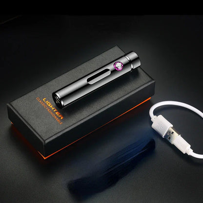 Premium Rechargeable Windproof USB Lighter for Men