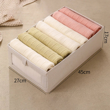 Collapsible Linen Storage Box with Window