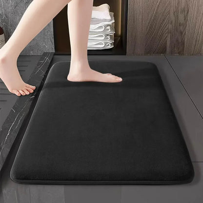 Soft Coral Plush Anti Slip Entrance Door Mat
