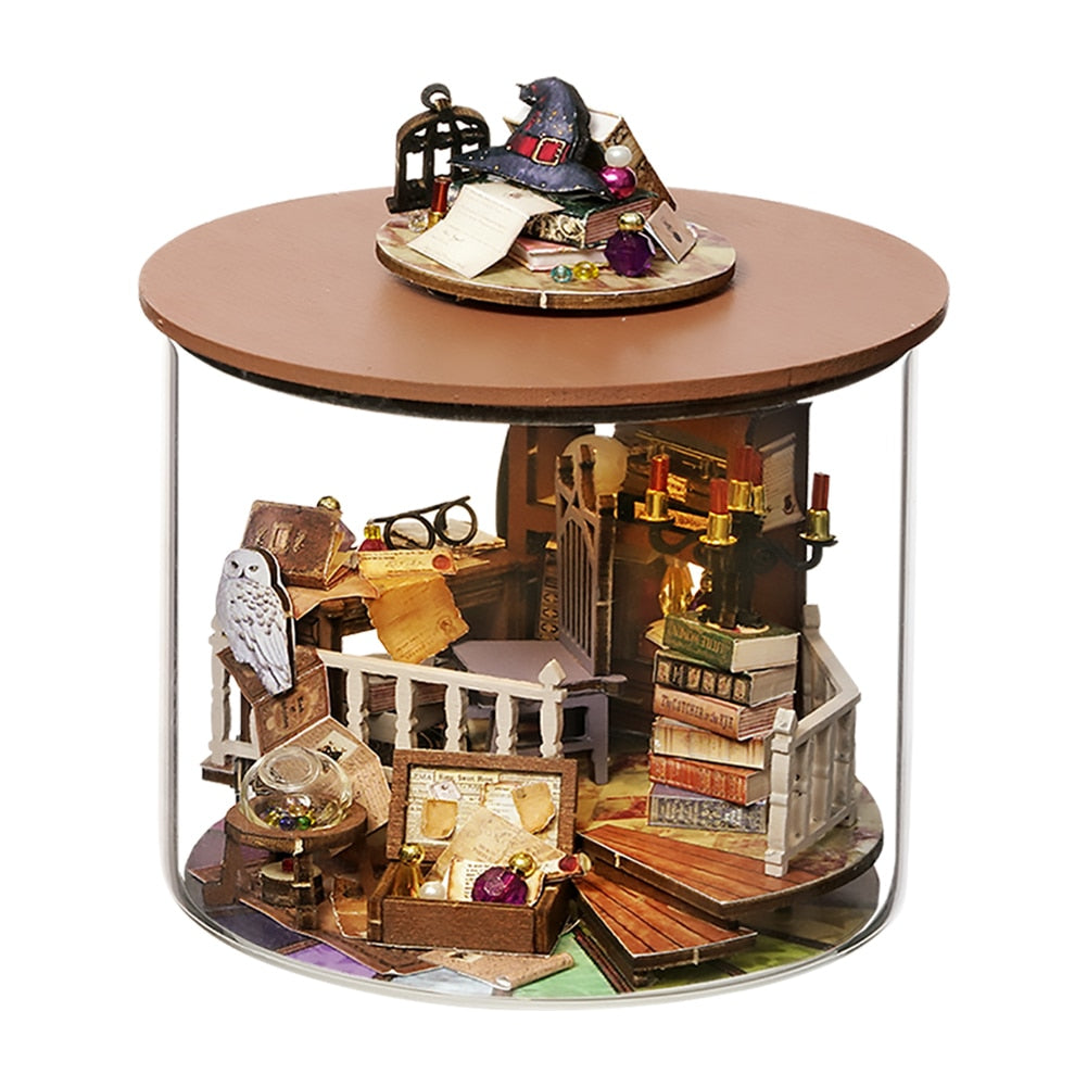 Small Luxury Wooden Dollhouse Furniture Set