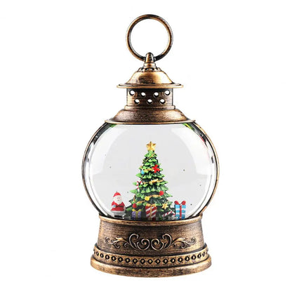 Traditional Christmas Snow Globe Table Lamp