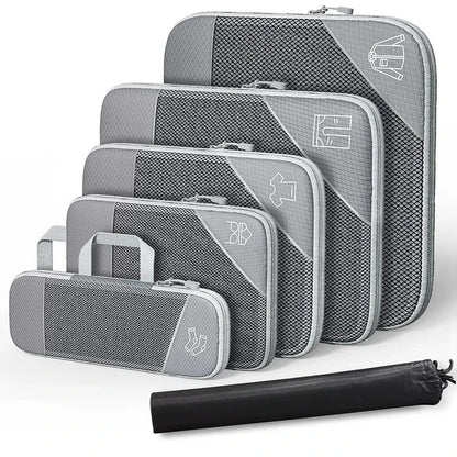 Compact Travel Accessory Kit 6-Piece Waterproof Packing Bags