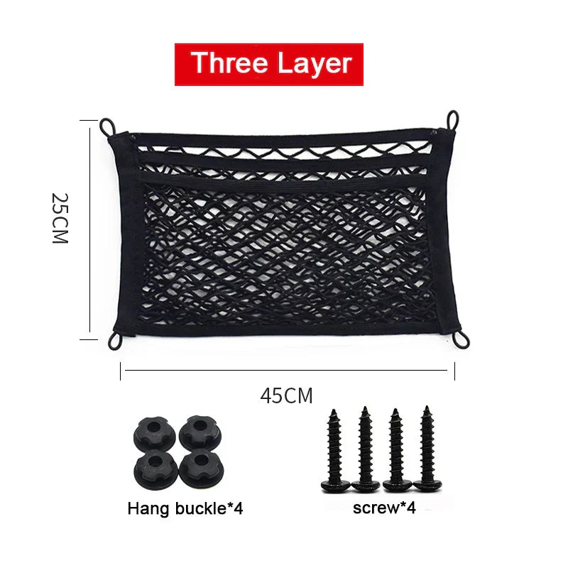 Flexible Car Storage Mesh Pocket Organizer