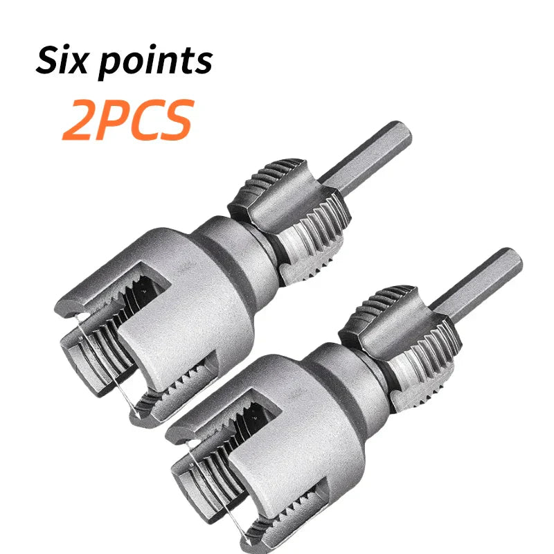 Pipe Threader & Edge Deburring Drill Bit Tool