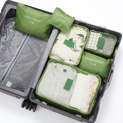 Practical Travel Bag Organizer Kit 6-Piece Waterproof Set