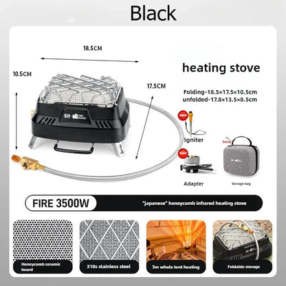 Compact Outdoor Camping Portable Stove Heater - Halri