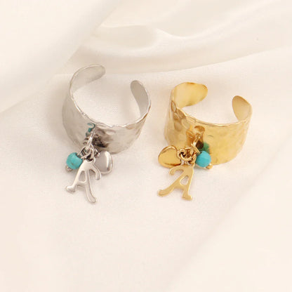 Delicate Personalized Initial Heart Ring - Halri