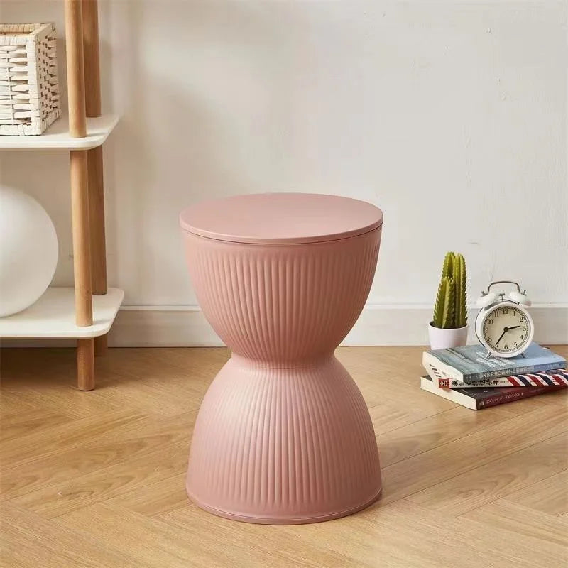 Modern Slim Hourglass Side Table
