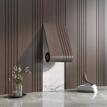 Reclaimed Wood Textured Wall Stickers Decorative Panels