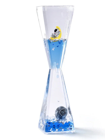 Sleek Space Liquid Timer Hourglass
