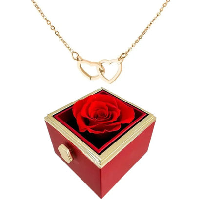 Lovely Double Heart Pendant Necklace Gift Set - Halri