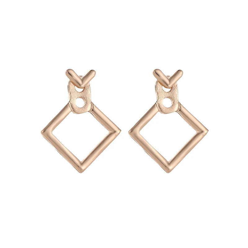Modern Geometric Drop Earrings - Halri