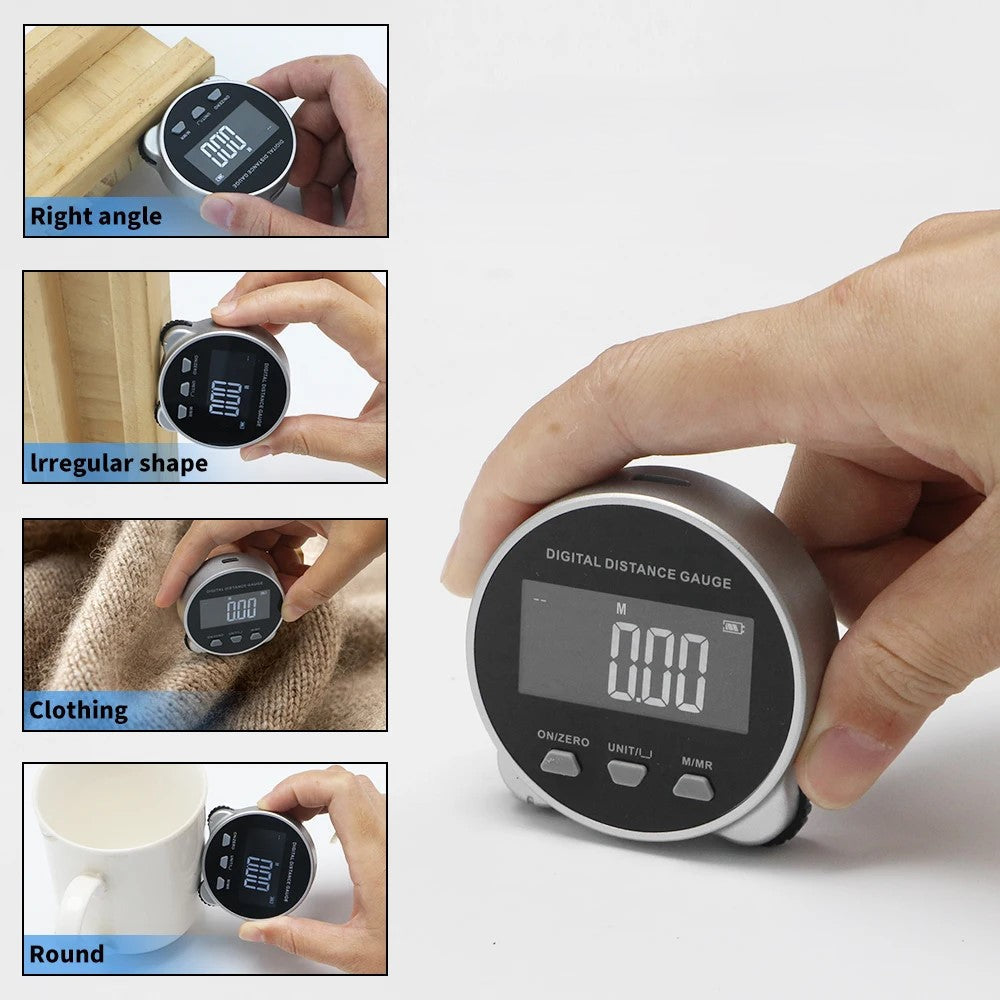 Accurate LCD Screen Rechargeable Digital Measuring Ruler - Halri