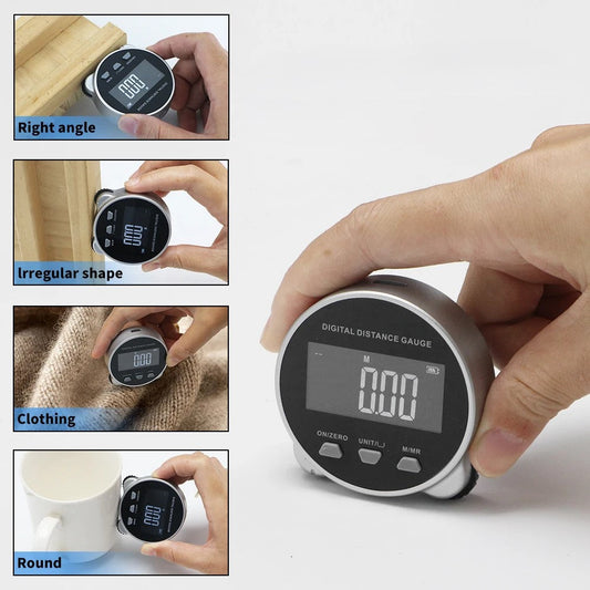 Accurate LCD Screen Rechargeable Digital Measuring Ruler - Halri