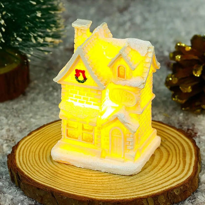 Beautiful Snowflake Christmas Village Houses