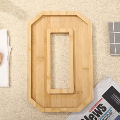 Rustic Wood Numbered Serving Platter
