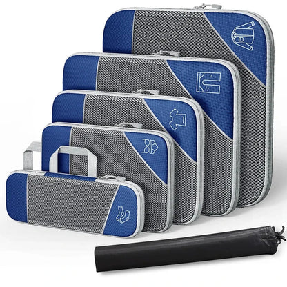 Compact Travel Accessory Kit 6-Piece Waterproof Packing Bags