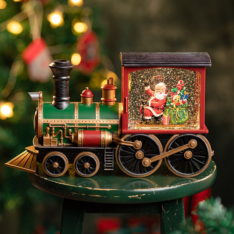 Festive Christmas Musical Train Ornament Box - Halri