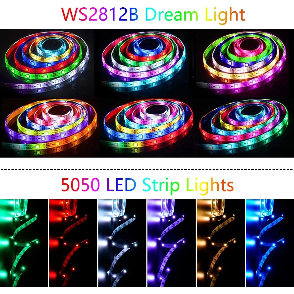 Colorful Flexible LED Tape Light, 5V