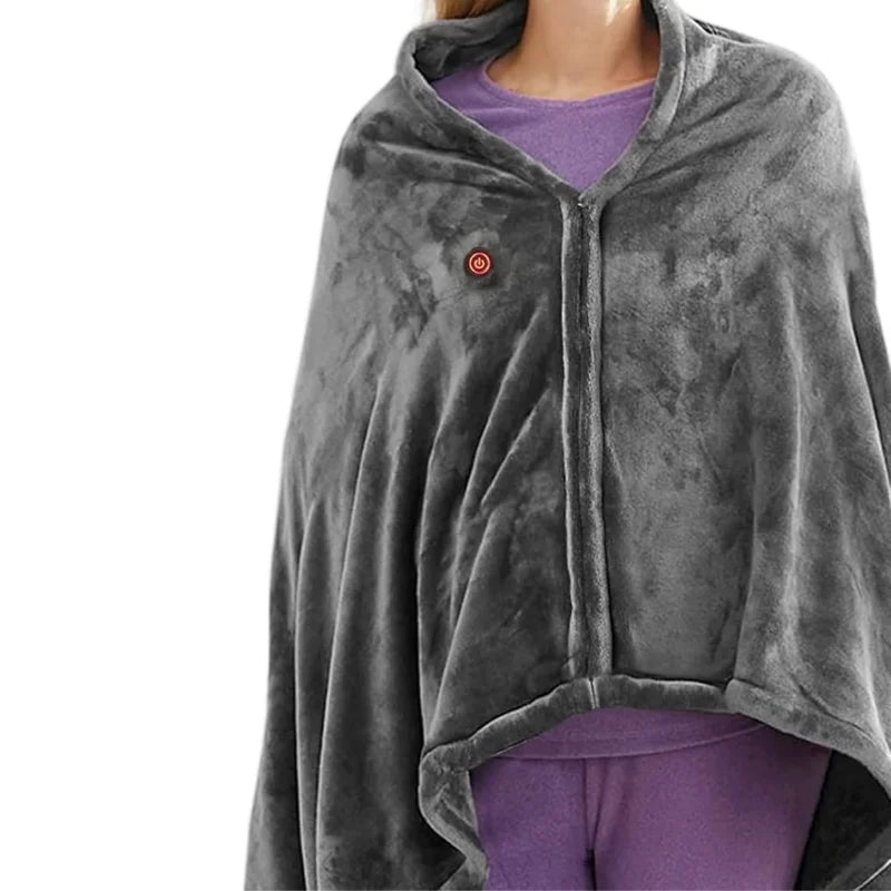 Soft Wearable Electric Heating Wrap Blanket