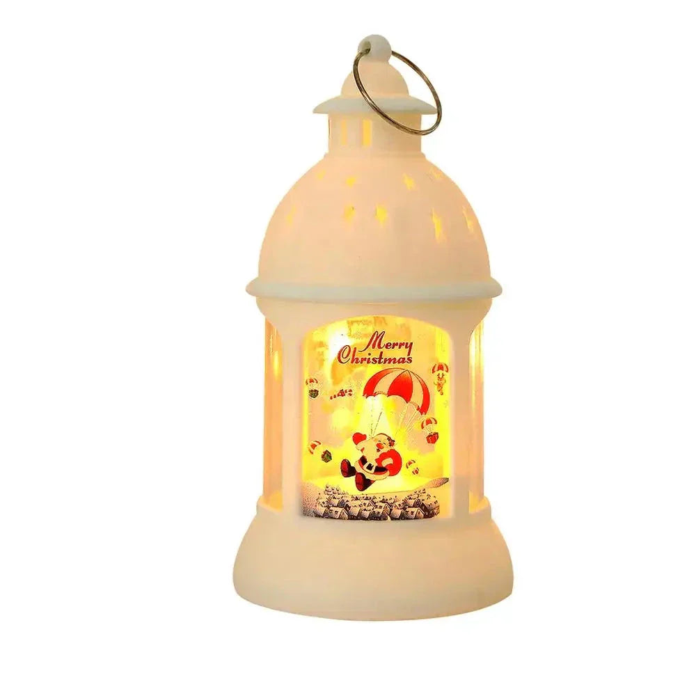 Festive Holiday LED Santa Lanterns - Halri