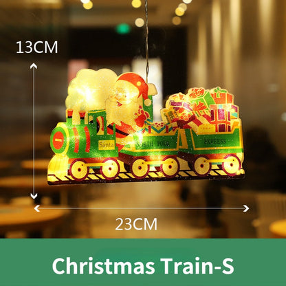 Colorful Holiday Window String Lights