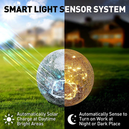 Solar Powered Garden Lamp | Warm White Outdoor Light - Halri